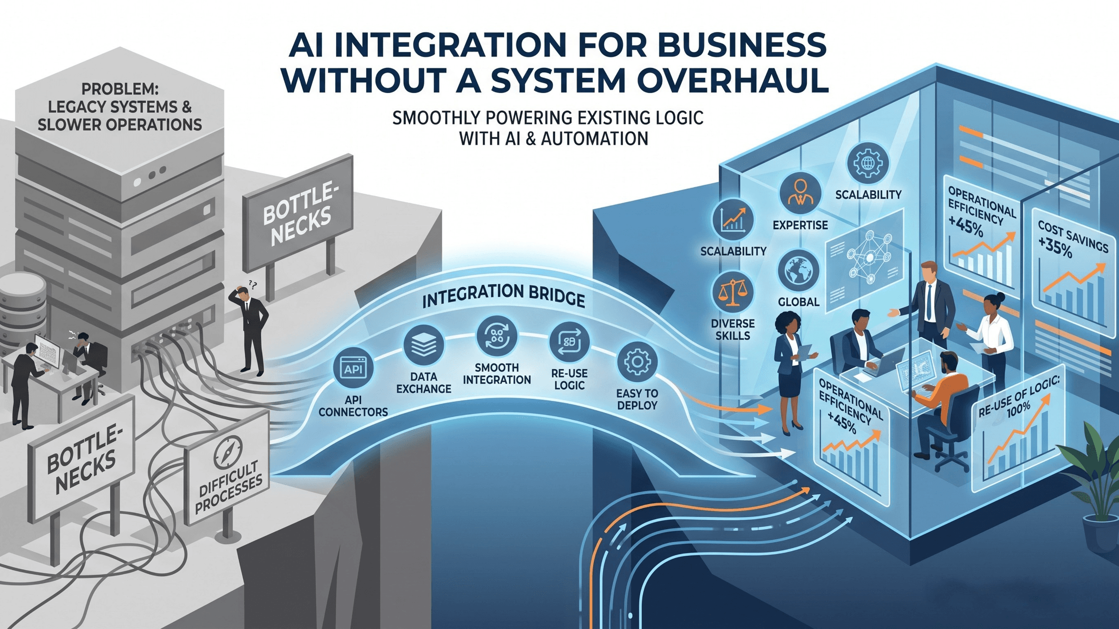 AI Integration for Business Without a System Overhaul