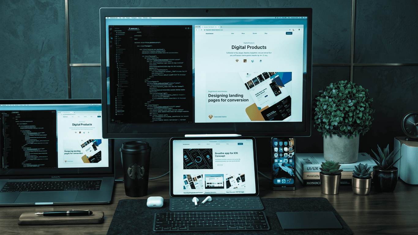 Responsive web design across devices